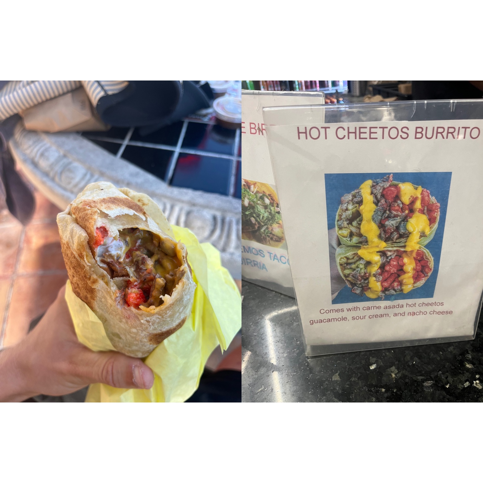 Hot Cheeto Burrito (placeholder image)